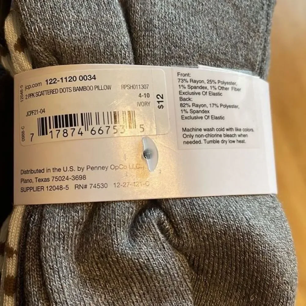 Women’s Crew Socks. 2 Pairs. NWT. Size 4-10